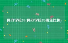 民办学校5%(民办学校5%招生比例)