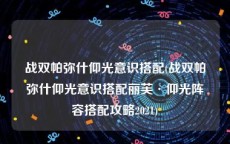 战双帕弥什仰光意识搭配(战双帕弥什仰光意识搭配丽芙·仰光阵容搭配攻略2021)