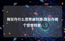 现在办什么宽带最划算(现在办哪个宽带划算)