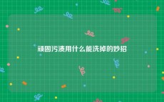 顽固污渍用什么能洗掉的妙招