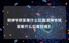 财神爷放家里什么位置(财神爷放家里什么位置好图片)