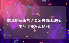 惹女朋友生气了怎么挽回(女朋友生气了该怎么挽回)