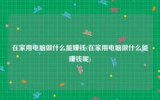 在家用电脑做什么能赚钱(在家用电脑做什么能赚钱呢)