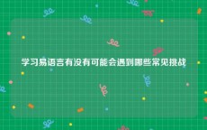 学习易语言有没有可能会遇到哪些常见挑战