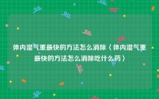 体内湿气重最快的方法怎么消除〈体内湿气重最快的方法怎么消除吃什么药〉