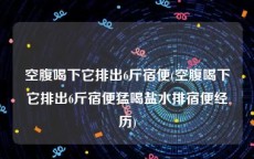 空腹喝下它排出6斤宿便(空腹喝下它排出6斤宿便猛喝盐水排宿便经历)