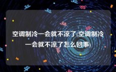 空调制冷一会就不凉了(空调制冷一会就不凉了怎么回事)