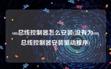 sm总线控制器怎么安装(没有为sm总线控制器安装驱动程序)