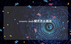 recovery mode模式怎么退出