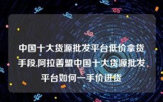 中国十大货源批发平台低价拿货手段,阿拉善盟中国十大货源批发平台如何一手价进货