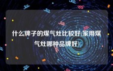 什么牌子的煤气灶比较好(家用煤气灶哪种品牌好)