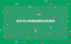 河北可以种荔枝树吗会结果吗