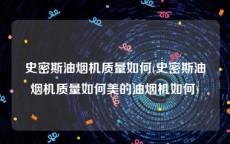 史密斯油烟机质量如何(史密斯油烟机质量如何美的油烟机如何)