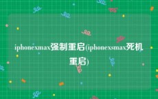 iphonexmax强制重启(iphonexsmax死机重启)