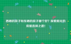 西晒的房子和东晒的房子哪个好？探索阳光的房屋选择之道！