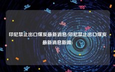 印尼禁止出口煤炭最新消息(印尼禁止出口煤炭最新消息新闻)