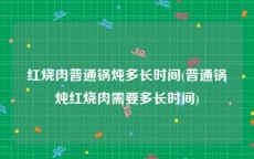 红烧肉普通锅炖多长时间(普通锅炖红烧肉需要多长时间)