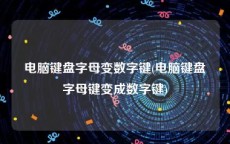 电脑键盘字母变数字键(电脑键盘字母键变成数字键)