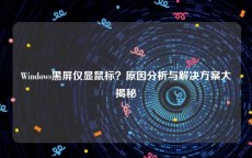 Windows黑屏仅显鼠标？原因分析与解决方案大揭秘