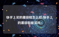 快手上买的莆田鞋怎么样(快手上的莆田鞋能买吗)