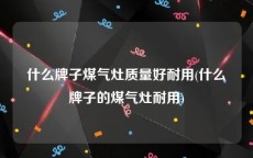 什么牌子煤气灶质量好耐用(什么牌子的煤气灶耐用)