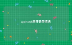 applewatch回环表带清洗