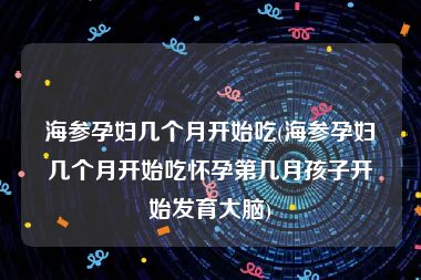 海参孕妇几个月开始吃(海参孕妇几个月开始吃怀孕第几月孩子开始发育大脑)