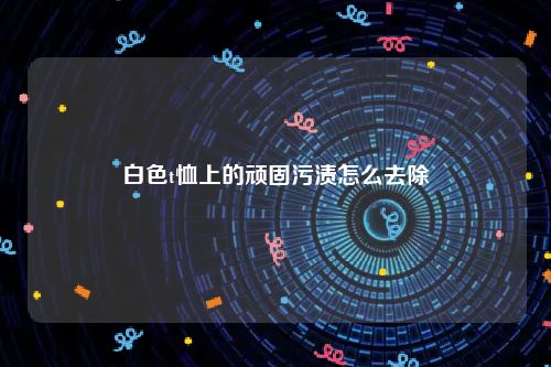 白色t恤上的顽固污渍怎么去除