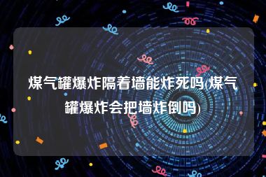 煤气罐爆炸隔着墙能炸死吗(煤气罐爆炸会把墙炸倒吗)