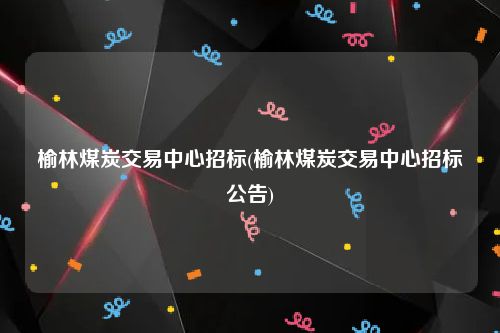 榆林煤炭交易中心招标(榆林煤炭交易中心招标公告)