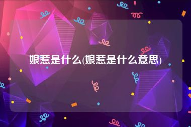 娘惹是什么(娘惹是什么意思)