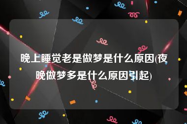 晚上睡觉老是做梦是什么原因(夜晚做梦多是什么原因引起)