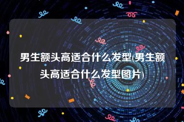 男生额头高适合什么发型(男生额头高适合什么发型图片)