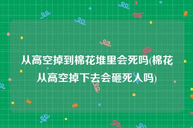 从高空掉到棉花堆里会死吗(棉花从高空掉下去会砸死人吗)